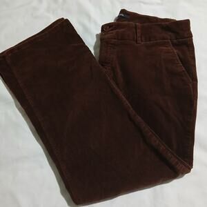 Chadwicks 14P Wide Leg BrownThin Corduroys Retro Bootcut Possible Mid-Rise